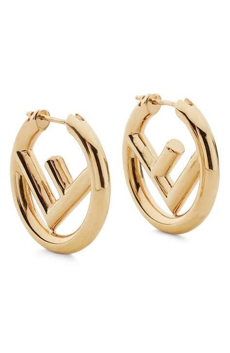 fendi hoop earrings sale|fendi bamboo earrings.